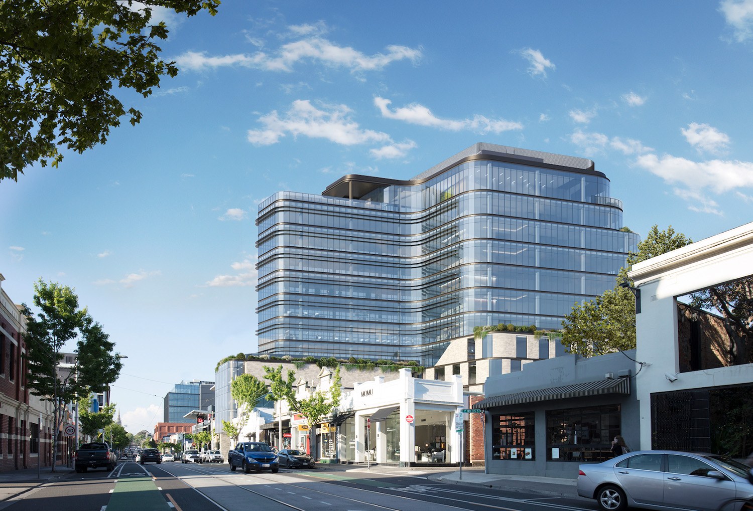 525 Church Street office building seen from Church Street, Richmond (artist impression)